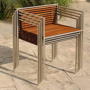 Silla Tropical Dinner Apilable - Imagen 3